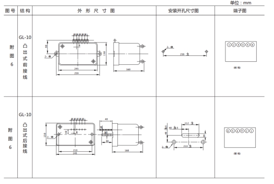 JSL-14外形結(jié)構(gòu)及開孔尺寸圖