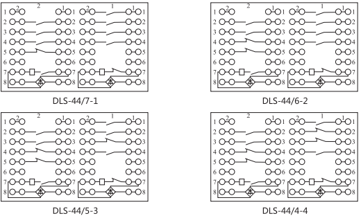 DLS-42/9-1雙位置繼電器內(nèi)部連接線圖片3